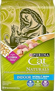 Purina Cat Chow Naturals Plus Vitamins & Minerals - Indoor with Real Chicken & Turkey Net Wt 50.4 oz (3.15lb) 1.42kg (PHL178581)