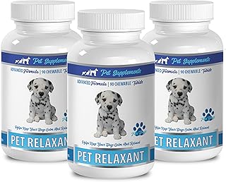 Relaxer for Dogs - PET Relaxant - Advanced Formula - for Dogs - CHEWABLE Tablets - Dog Gas Treats - 3 Bottle (270 Chews)