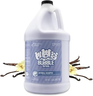 Bubble Bros. Oatmeal Dog Shampoo, Gallon - Naturally Derived, Eliminates Pet Odors, Soothes Dry and Sensitive Skin, Itch Relief, Professional, Bulk 128 oz