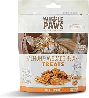 Whole Paws, Cat Treats, Salmon & Avocado Recipe, 3 Ounce