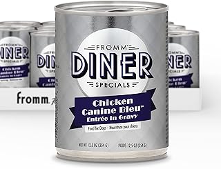Fromm Diner Specials Chicken Canine Bleu Entrée in Gravy Dog Food - Premium Wet Dog Food - Chicken Recipe - Case of 12 Cans