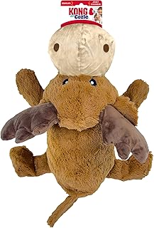 Kong Cozie Jumbo Marvin The Moose - XL Sized Plush Dog Toy for Large and X-Large Breeds