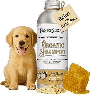 Project Sudz Hypoallergenic Dog Shampoo – Oatmeal & Honey | Extra Gentle, Unscented Pet Shampoo for Sensitive Skin | Safe for Puppies, Eco-Friendly & Made in USA