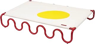 SpaceTime Elevated Dog Beds Large Sized Dog,Outdoor Dog Bed Waterproof,Pet Beds for Large Dogs,Raised Big Dog Bed XL,Comfort Dog Cot Washable with Cooling Breathable Mesh,Easy to Assemble (White)