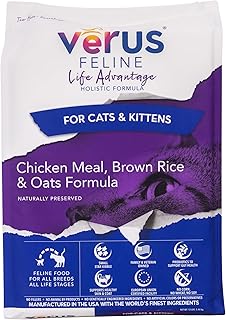 VeRUS Pet Foods Dry Cat Food Chicken, Feline Life Advantage Formula 12lb Bag
