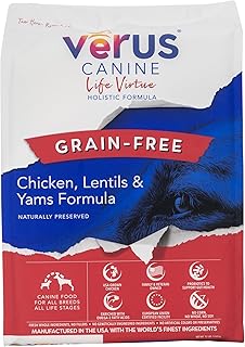 VeRUS Pet Foods Dry Dog Food Grain-Free Chicken, Life Virtue Formula 25lb Bag