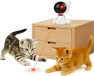 Interactive Cat Laser Toy for Indoor Cats – 360° Irregular Rotation, Rechargeable Automatic Pet Toy for Bored Indoor Adult Cats, Kittens, and Dogs