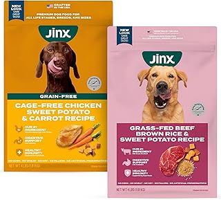 Jinx Premium Dry Dog Food Bundle - Chicken & Beef - 4lb Each