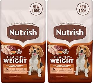 Nutrish Rachael Ray Dry Dog Food, Turkey, Brown Rice & Venison Recipe for Weight Management, 5.5 Pounds (Pack of 2)