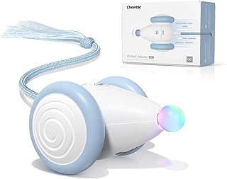 Cheerble Interactive Cat Toys for Indoor Cats, Automatic Moving Kitten Toys, Wicked Mouse Neo Cat Toy with Tail & Lights, Pet Cat Supplies, Rechargeable Cat Toys for Bored Indoor Adult Cats