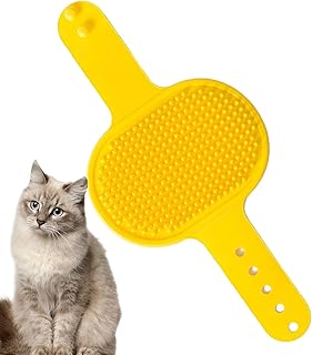 Self Cleaning Brush for Cat Grooming Nook Silicone Self Cleaning Brush for Pet Removal on Household Surfaces