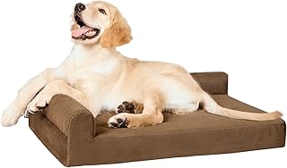 Orthopedic Dog Bed, Small, Memory Foam with Double Waterproof Washable Cover, Non-Slip Base (Espresso, Small)