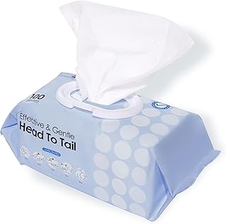 Mooncat Pet Wipes | Unscented & Hypoallergenic Dog Wipes with Flip-Top Lid to Lock in Moisture | Plant-Based Grooming Wipes for Sensitive Paws, Face & Body | Safe for Cats & Dogs (100 Count)