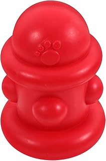 NUOBESTY Fire Hydrant Dog Chew TPR Dental Molar Stick for Aggressive Chewers Outdoor Interactive Puppy Training Red