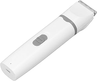Pongnas Pet Clipper Grooming Kit Pet Hair Trimmer Grooming Set with Low Noise Rounded Edges Rechargeable Battery for Dogs Cats Nails Face Body Bath Safe