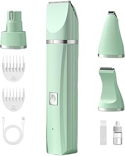 Pet Grooming Kit | Quiet Cordless Electric Grinder | Rechargeable Quiet Dog Trimmer for Grooming | for Cats Dogs Nail Ears Face Hip Hair