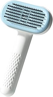 Cat Grooming Brush | Self Cleaning Slicker Tool for Dogs Cats - Comb Removes Loose Undercoat Mats Tangles Hair, Massage Pin Design Improves Circulation | for Home Salon Daily Care