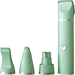 4-in-1 Dog Clippers Low Noise Electric Pet Trimmer for Grooming Tool for Trimming Hair Around Paws Eyes Ears Face Ru Dog Grooming Clippers Kit Quiet Cordless