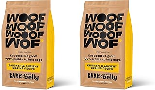 Bark in The Belly Chicken & Ancient Grains Recipe Premium Dog Food – 4 lb Bag (1.8 kg) (Pack of 2)