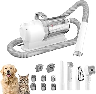 Home pet Grooming Vacuum, 6-in-1 Dog kit, Trimmer, Brush, 2.5L dust Cup, More for Dogs and Cats
