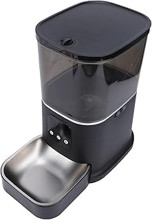 Pssopp Automatic Cat Feeder, WiFi Smart Pet Feeder with 6L Capacity, Programmable Timed Food Dispenser for Multiple Cats and Indoor Care