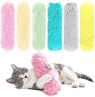 Cat Toys Pillows 6Pcs Catnip Kicker Toys for Cats Promotes Kitty Exercise