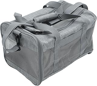 Homoyoyo Portable Small Pet Carrier Soft Mesh Dog Cat Travel Bag Foldable Puppy Carrier for Outdoor Use and Travel