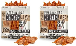 Mighty Paw Naturals Chicken Jerky Dog Treats | Chicken Jerky for Small, Medium and Large Breeds. All Natural Dog Treats. Natural Chews Treat for Large Pets, and Puppies. 14 oz (Pack of 2)