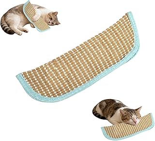 Catnip Pillow for Cat, Catnip Toys, Hemp Rope Cat Interactive Sisal Chew Kicker Toy for Indoor Cats (Blue)