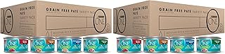 Purina ONE High Protein,Grain Free Pate Wet Cat Food Variety Pack,Grain Free Formula - 3 oz. Cans,(Pack of 48)