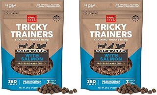 Cloud Star Tricky Trainers Chewy Dog Treats,Salmon,14 oz. Pouch,(Pack of 2)