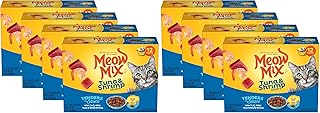Meow Mix Tenders in Sauce Wet Cat Food,Tuna & Shrimp,2.75 Ounce Cup,(Pack of 96)