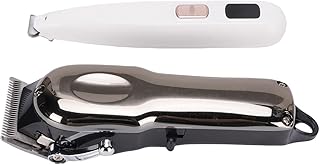 Dog Clipper Grooming Kit, Cordless Quiet Pet Hair Trimmer with LED Screen Stainless Steel, Ideal for Dogs Cats Horses Cattle Paws Ears Eyes