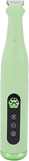 Pssopp Rechargeable Electric Pet Nail Grinder Pet Hair Safe Clippers for Feet Ears Face Grooming Dog Paws Trimmer, Quiet Dog Grooming Kit (Green)