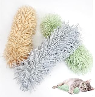 3 Pack Cat Toys Pillows, Soft and Durable Catnip Toys with Crinkle Sound Inside，Interactive Cat Toys for Indoor Cat Toys, Kitten Kicker Toy for Exercise