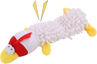 Dog Squeaky Animals – Plush PP Cotton 23-27cm | Squeeze Toy, Interactive Portable Animal Plush for Dogs | Colorful Chew Toy for Outing, Camping, Home, Pet Shop, Shelter Playtime Fun