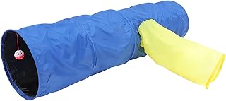 UPKOCH Cat Tunnel Crinkle Sound Foldable Three-Channel Interactive Cat Tube for Indoor Play Pet Activity Tunnel and Kittens