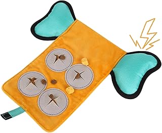 Treat Dispensing Dog Toys - Interactive Food Reward Puzzle Toy | Slow Feeder Sound Enrichment Training Plaything for Puppy Medium Large Dogs Teething Boredom Activity Engagement
