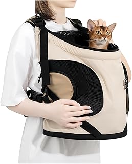 Popular Cats Chest Shoulder Bag for Hiking Walking Outdoor Ventilated Pet Carriers with Safe Clip for Small Breeds Adjustable Shoulder Strap Pet