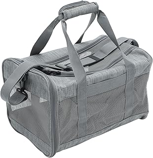 Portable Pet Carrier Bag for Cats and Dogs Breathable Mesh Soft-Sided Travel Carrier for Outdoor Use and Travel