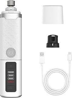 Mjaie Professional Pet Nails Care Tool Featuring 3 Speed and LED Lights for Precise Grooming At Home Electric Pet Grinder with LED Lights for Safe Quiet Dog Trimming At Home