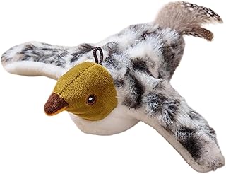 Mjaie Lovely Cats Teaser Toy Bird with Auto Flapping and Natural Behavior Small Dog Mental Indoor Enrichment Automatic Moving Bird Cats