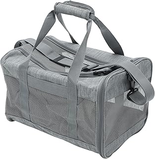 Pet Carrier Bag for Cats and Small Pets Breathable Soft-Sided Foldable Kitten Carrier Pouch with Handle for Outdoor Use