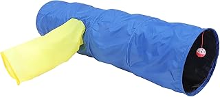 Foldable Pet Tunnel Cat with Three Crinkle Noise Passages Interactive Plaything for Indoor Cats and Kittens