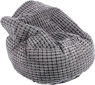 Warm Semi-Enclosed Pet House Cat Bed Deep Gray 40cm Diameter Fluffy Winter Dog Nest Comfortable Sleeping Mat for Small Dogs and Cats