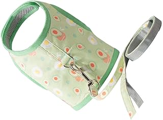 Alasum Cat Harness and Leash Set, Avocado Patterned Mesh Vest Harness, Breathable Soft Fabric, Size M for Cats 6-9 Lbs, Lightweight Pet Strap for Walking and Travel