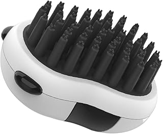 Panda Shaped Dog Grooming Brush with Extended Rubber Soft Teeth, Pet Bath Massage Brush for Showering and Coat Cleaning