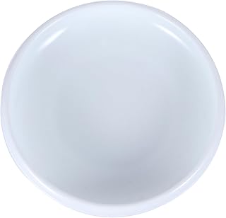 VICASKY Ceramic Anti-Overflow Cat Bowl White Pet Food Feeder Water Dish for Indoor Cats with Spill-Resistant Design