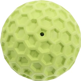 Dog Squeaky Ball Bite-Resistant Rubber Interactive Teeth Cleaning Large Green Ball for Aggressive Chewers and Puppies