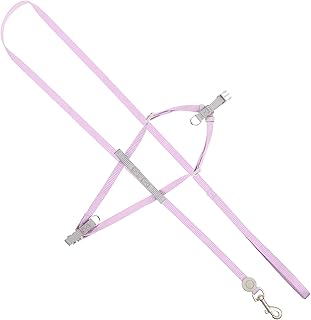 Adjustable Small Cat Harness and Leash Set for Kitten, Soft Nylon Purple Vest Harness Escape-Proof Pet Walking Essentials